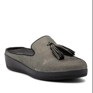 Fitflop Micro Houndstooth Super Skate Mule loafers